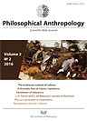Philosophical anthropology 2016, Vol. 2, No. 2.