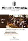 Philosophical anthropology 2015, Vol. 1, No. 1.